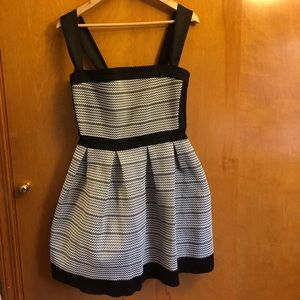 Alya Black and White Dress